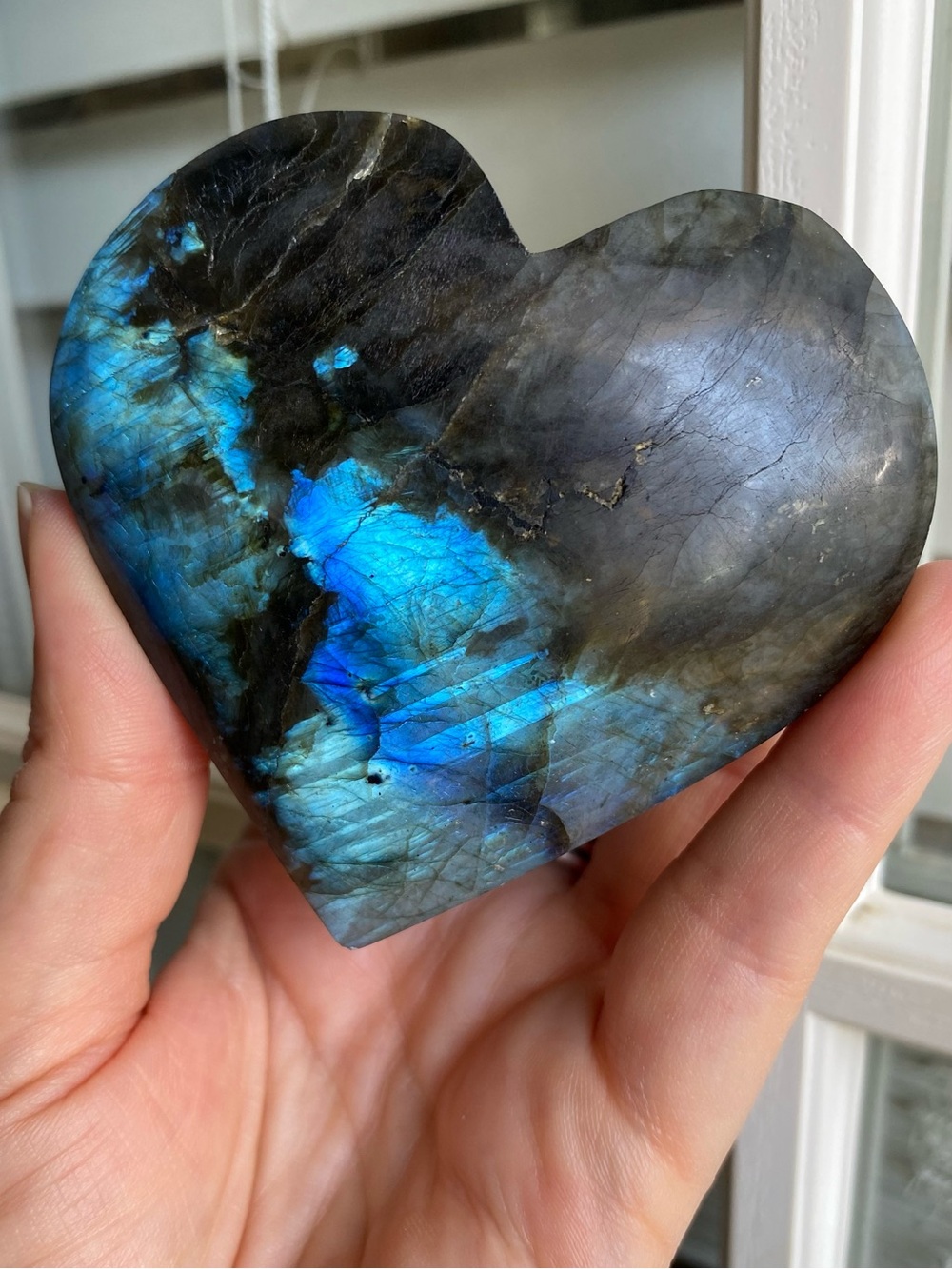 💙✨ DEVIL’S BLUE LABRADORITE HEART ✨💙 - Picture 5 of 8